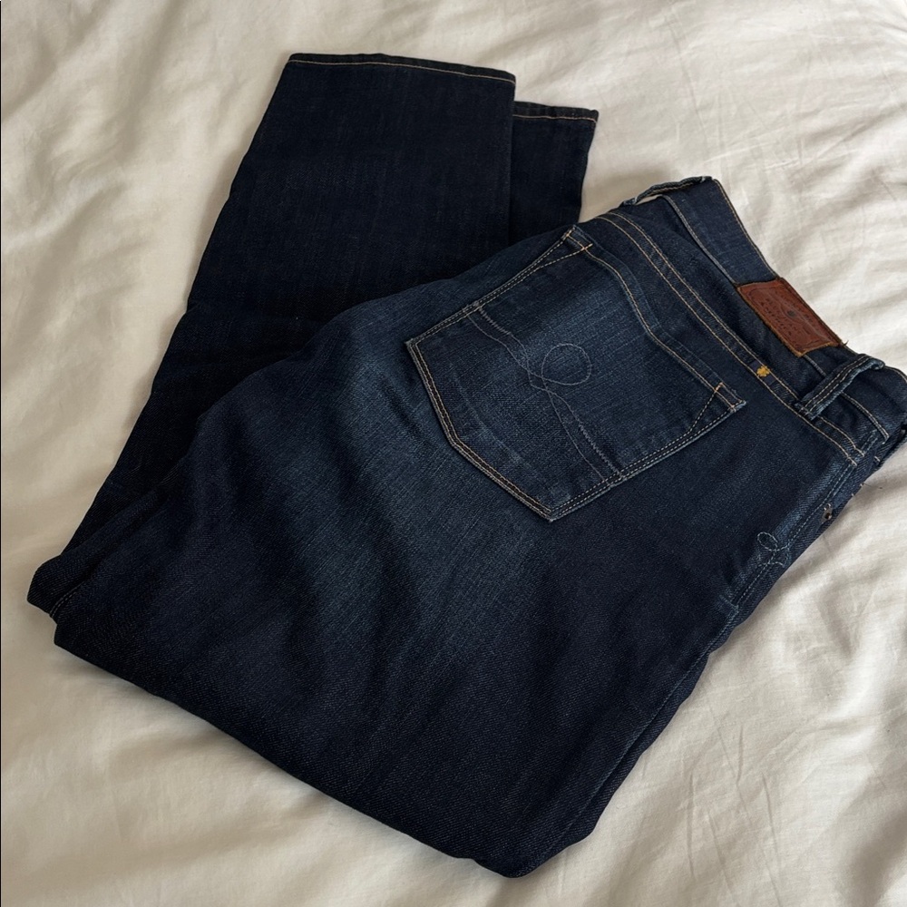 Lucky Brand Dark Blue Sofia Capri Jeans size 12